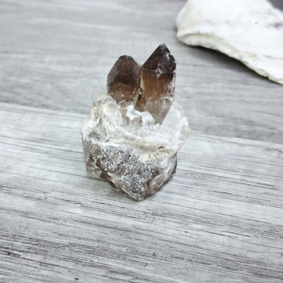 Smoky quartz crystal cluster home decor accent - Picture 3 of 3